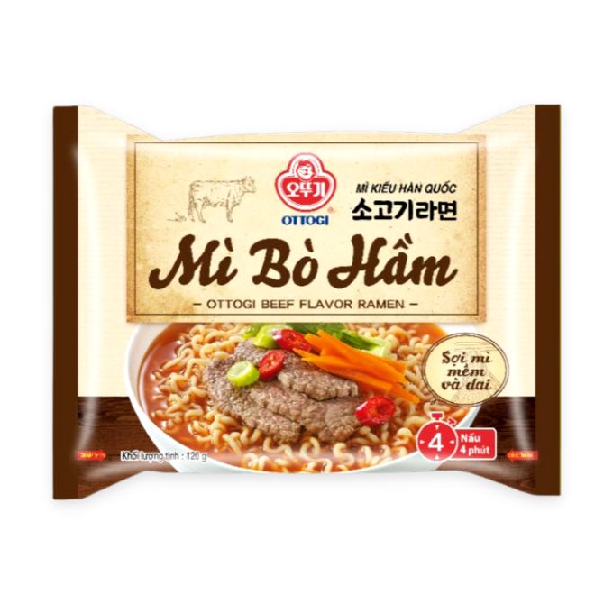 Mì bò hầm Ottogi gói 120g (1 Gói)